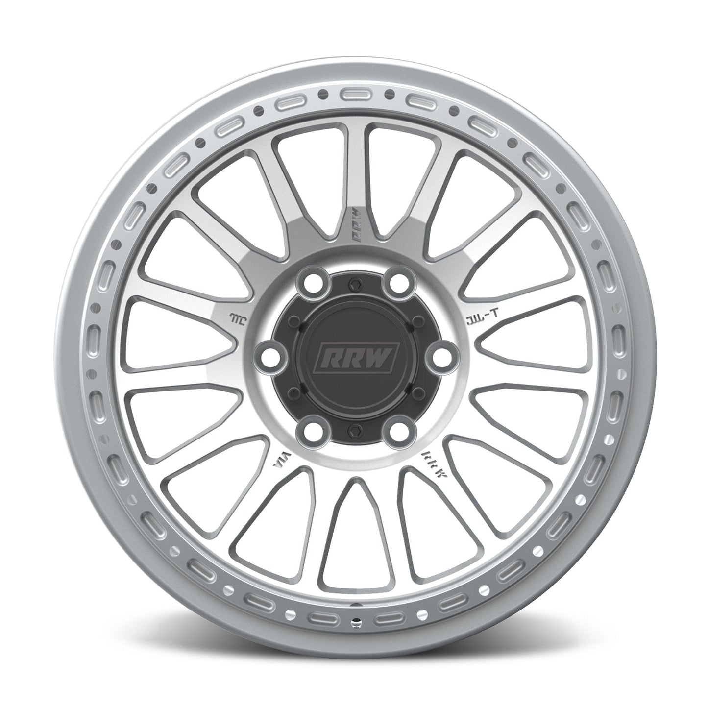 RR7-H FLOW FORMED Hybrid Beadlock Wheel | BRUSHED ALUMINUM