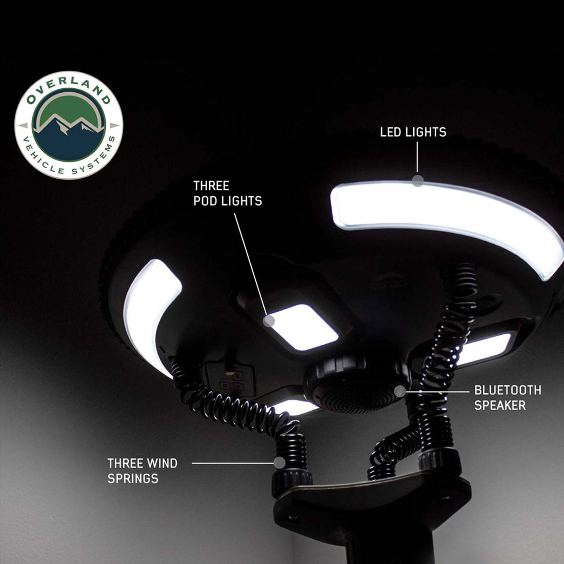 UFO Solar Light Light Pods & Speaker - Camping Light OVS