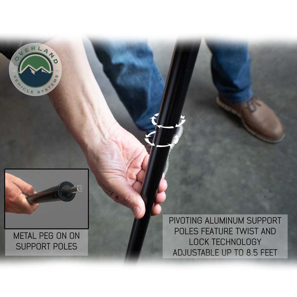 Nomadic Awning 4.5 The Perfect 4.5 Awning with Black Cover OVS