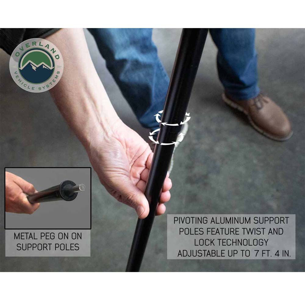 Nomadic Awning 2.0 - 6.5' with Black Cover OVS