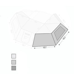 270 Awning Wall With Window - Nomadic Awning 270 Side Wall 2 OVS