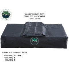 LD TMBK 3 Roof Top Tent With Annex - Tan Base With Green Rain Fly, Black Aluminum Base, Black Ladder OVS
