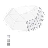 270 Awning Wall 1 Passenger Side Wall with Door & Window OVS