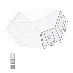 270 Awning Wall 1 Passenger Side Wall with Door & Window OVS