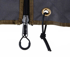 HD Nomadic 180 - LTE Awning Wall, Universal, Grey Body, Green Trim W/Storage Bag OVS