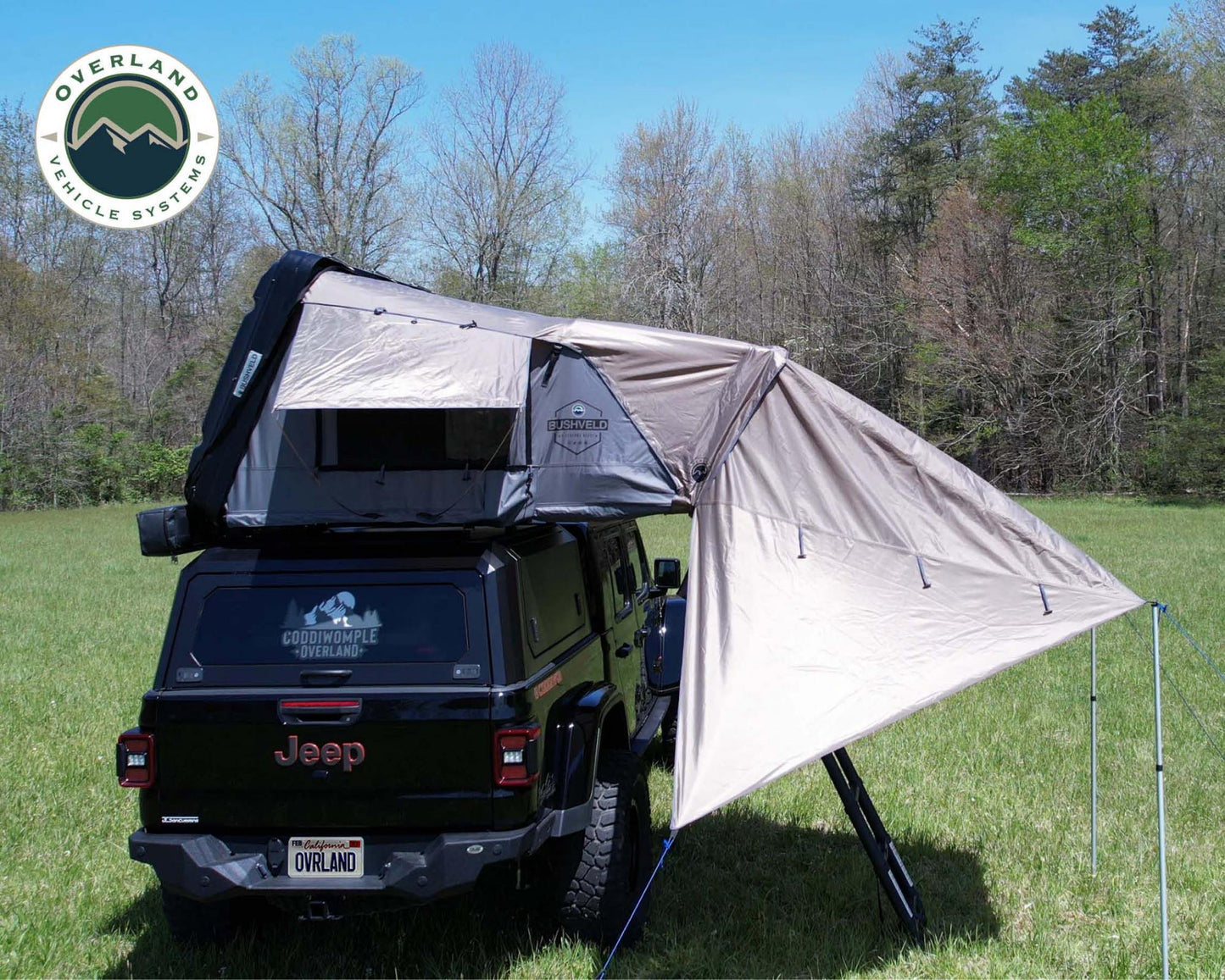 HD Bushveld 2 - Awning Extension, Green Body & Grey Trim