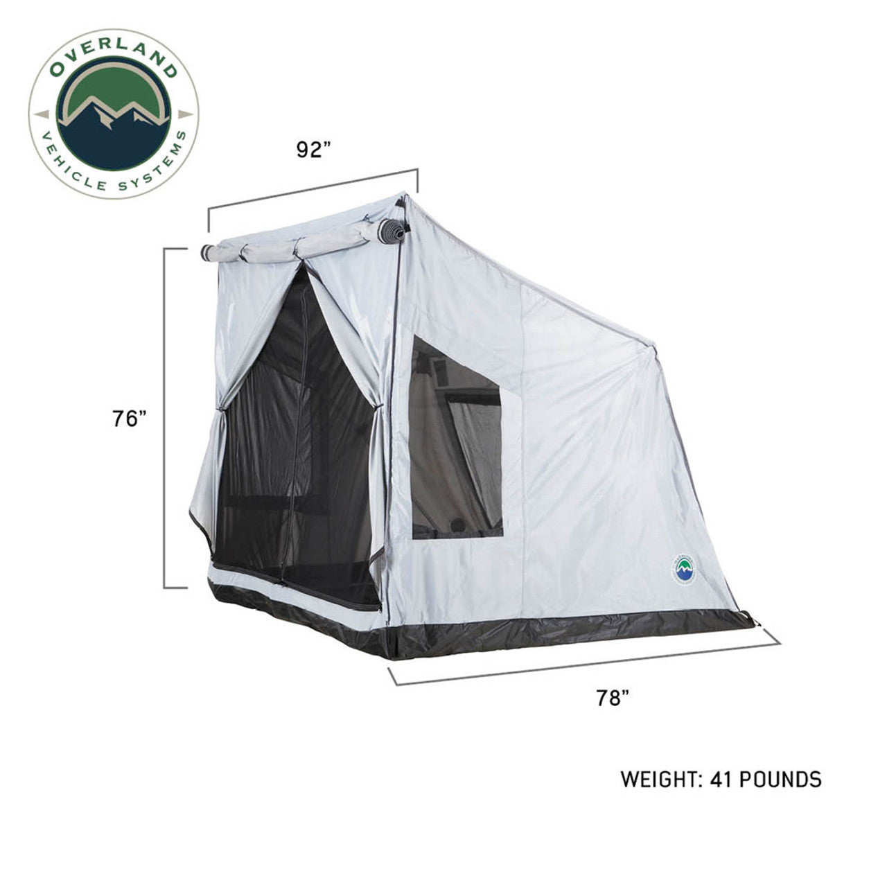 LD P.S.T. - Portable Safari Ground Tent Large, Grey Body and Grey Trim OVS