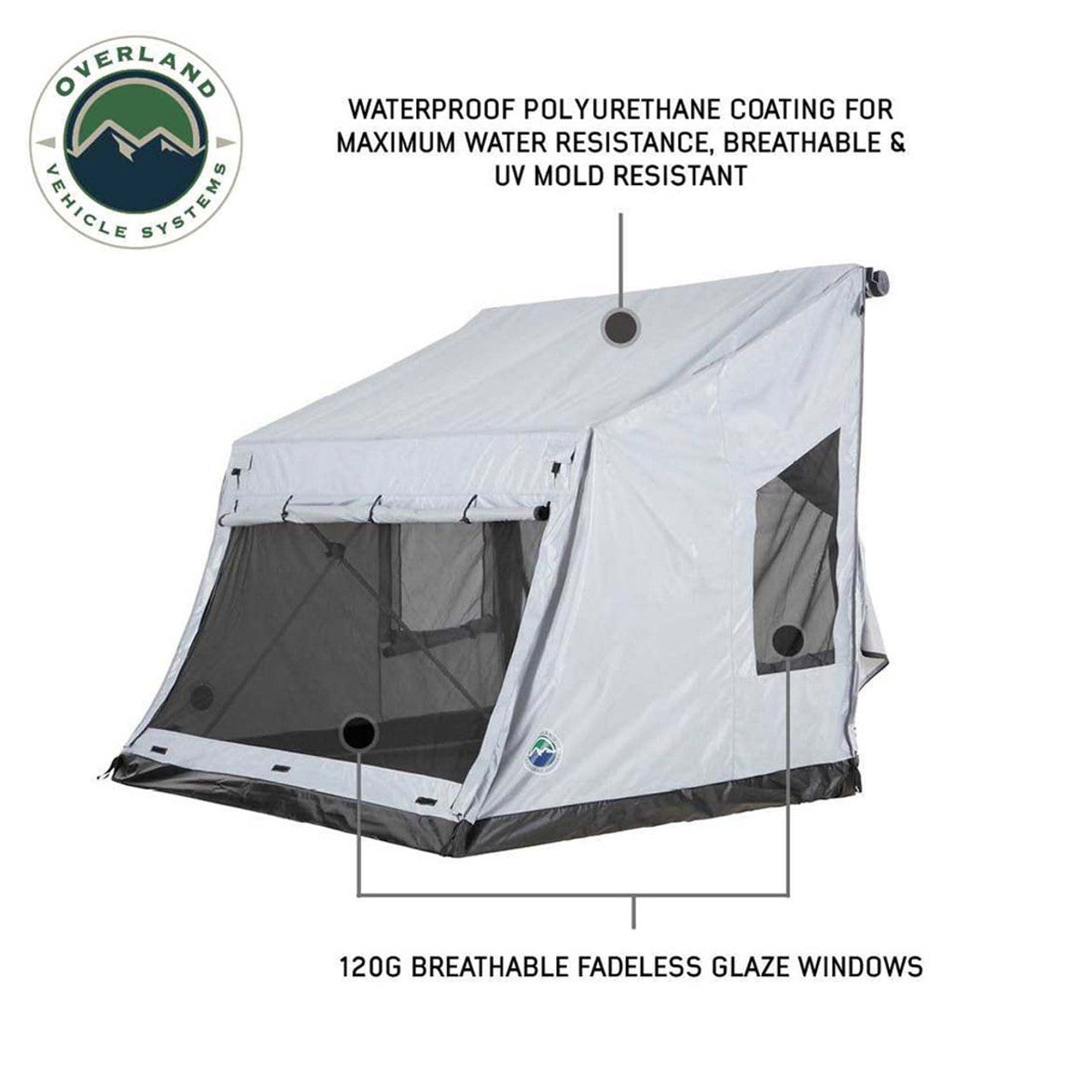 LD P.S.T. - Portable Safari Ground Tent Large, Grey Body and Grey Trim OVS