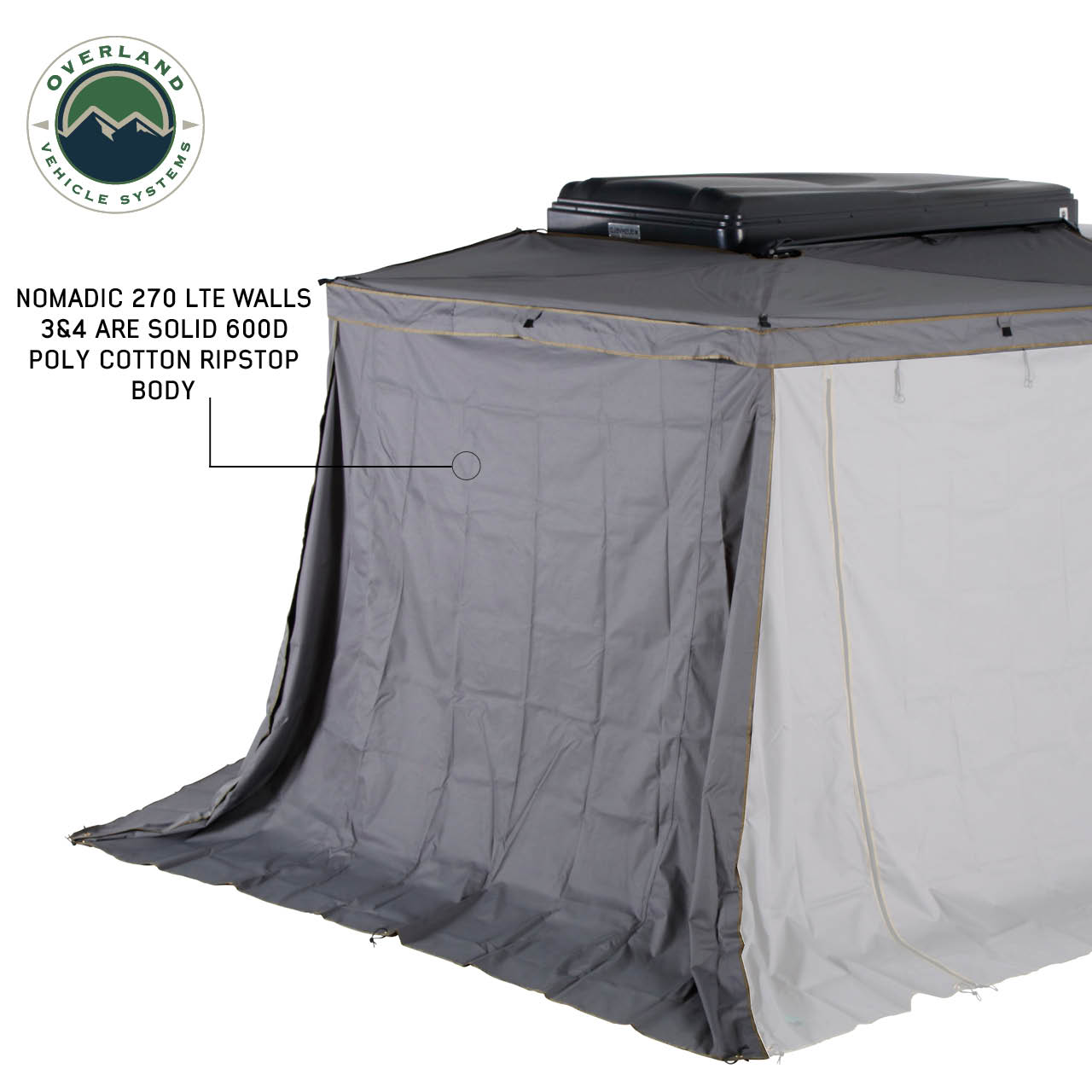 Nomadic 270 LTE Awning Passenger Side Walls 3 and 4 OVS