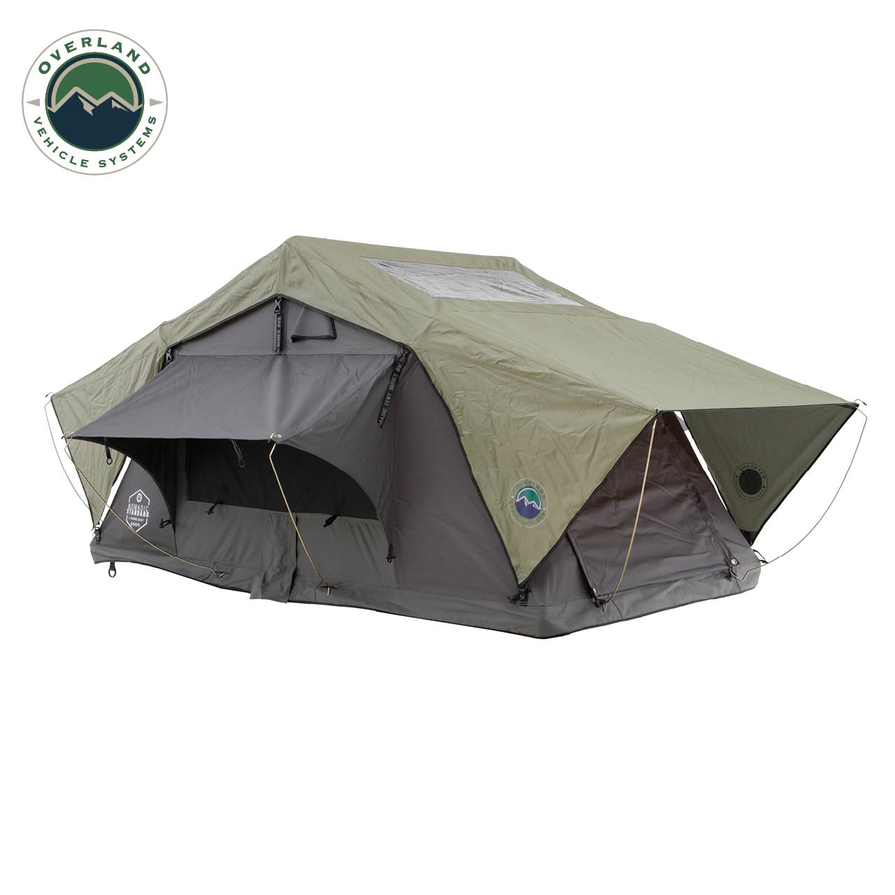 HD Nomadic N2S - Soft Sided Roof Top Tent, 2 Person, Grey Body & Green Rainfly