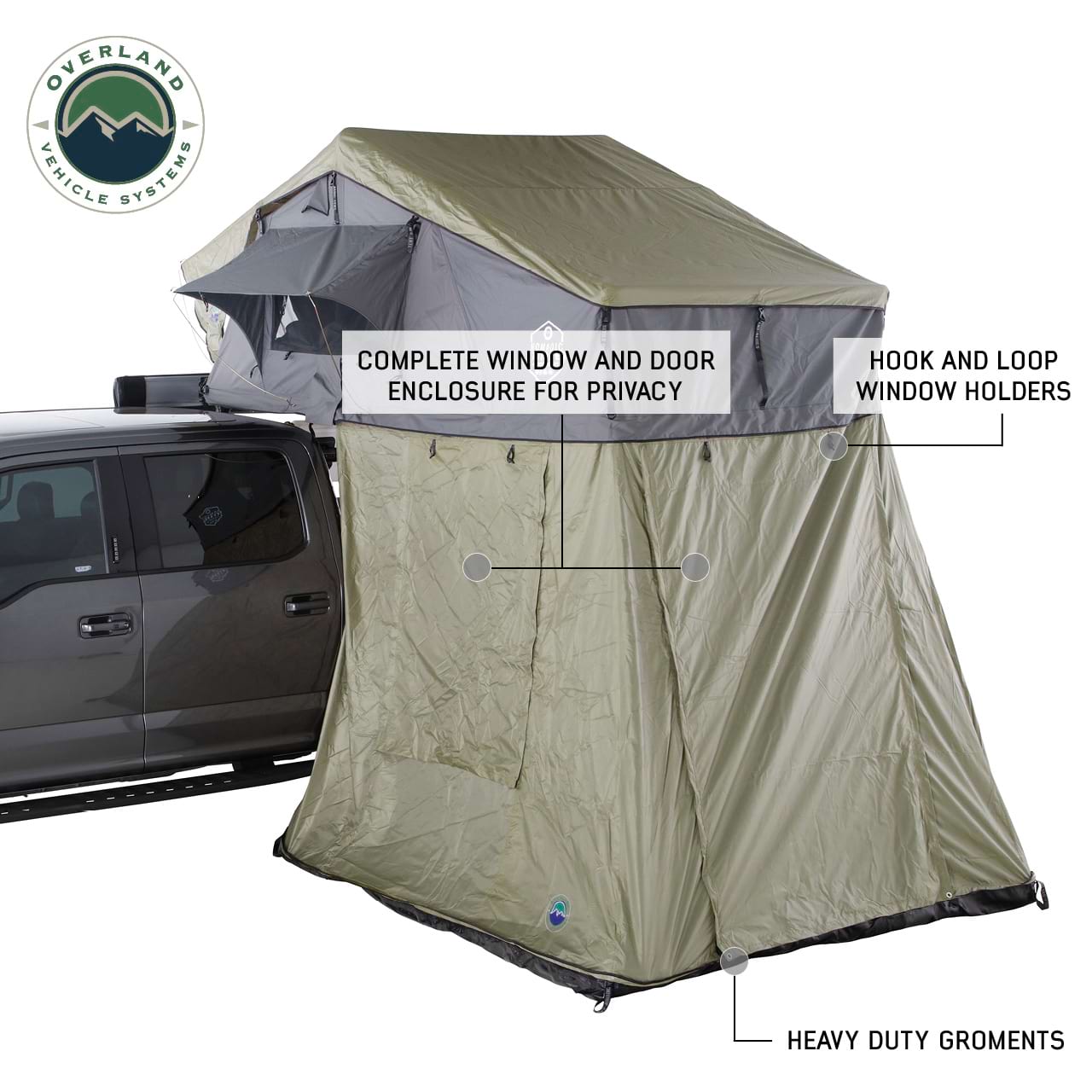 Nomadic 3 Roof Top Tent Annex Room With Floor & Cover OVS