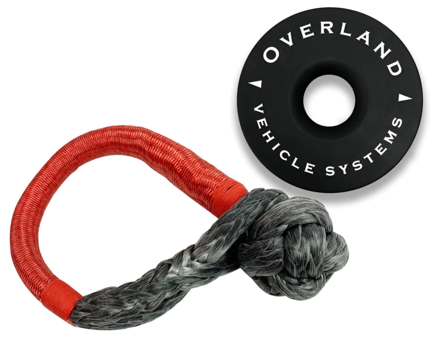Combo Pack Soft Shackle 5/8" 44,500 lb. and Recovery Ring 6.25" 45,000 lb. Black
