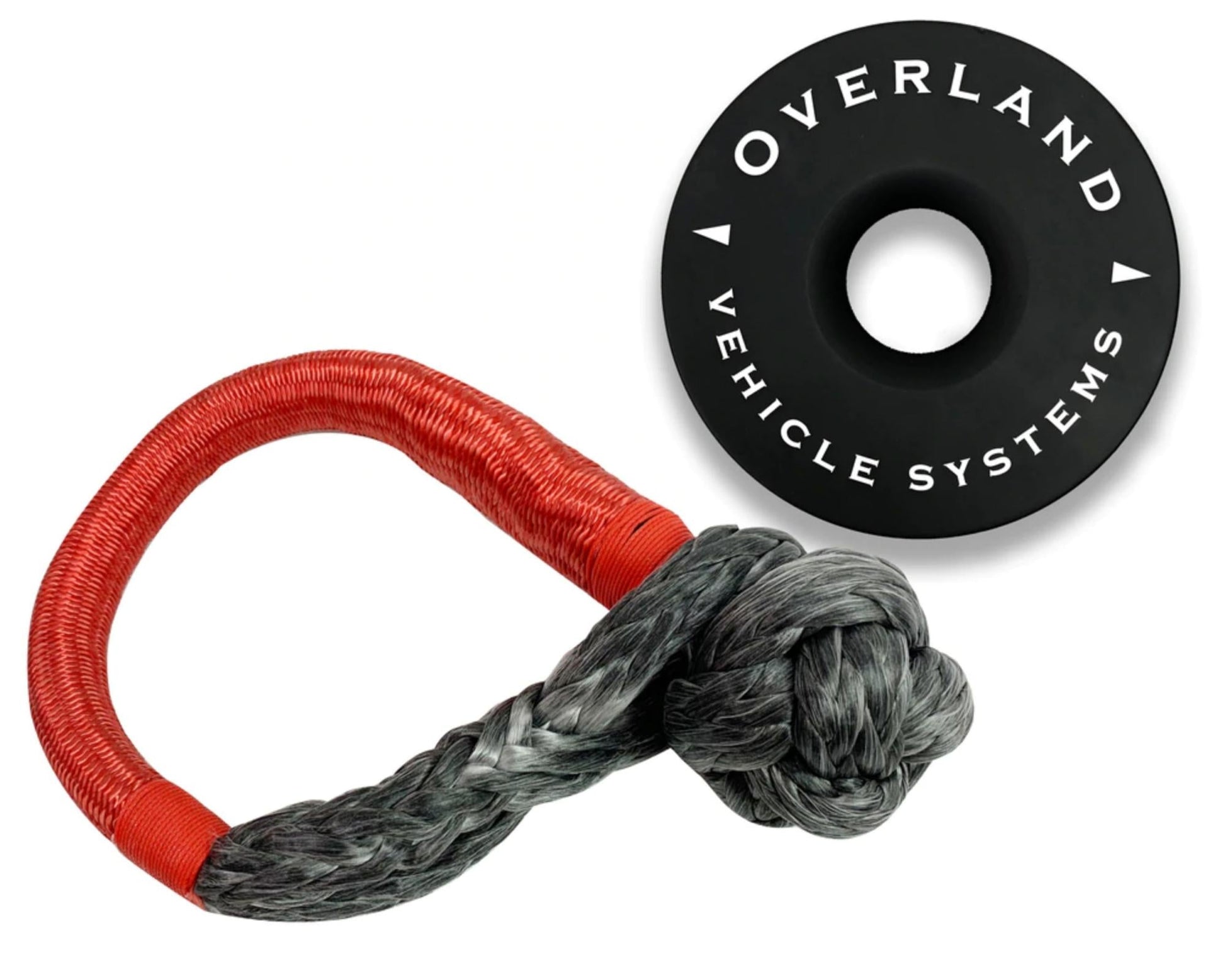Combo Pack Soft Shackle 5/8" 44,500 lb. and Recovery Ring 6.25" 45,000 lb. Black