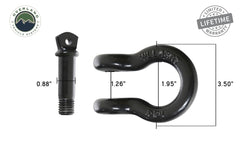 Recovery Shackle 19010201 3/4 4.75 Ton Black Sold In Pairs OVS
