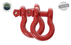 19010204 Recovery Shackle 3/4 Inch 4.75 Ton Red - Sold In Pairs OVS