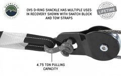 Buy OVS Recovery Shackle D Ring 3/4 Inch 4.75 Ton Grey OVS