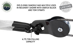 Recovery Shackle 19019901 3/4 4.75 Ton Black OVS