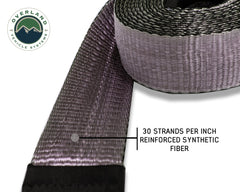 Tow Strap 20000 lbs - 2 x 30' Gray With Black Ends OVS