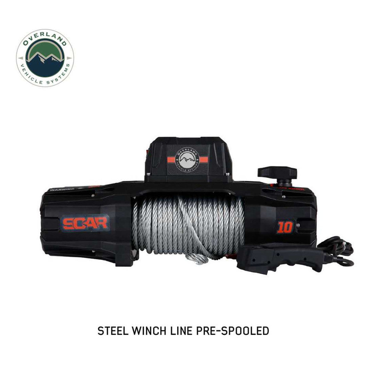 SCAR 10 - 10,000 lb. Winch With Steel Cable and Wireless Remote OVS