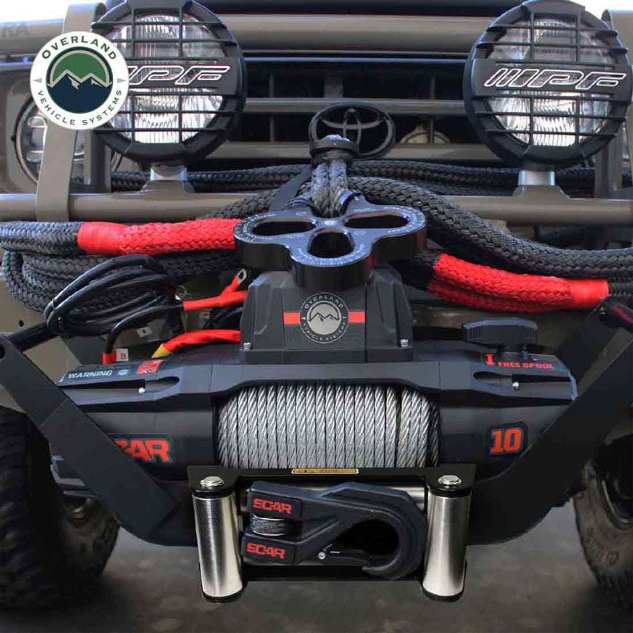 SCAR 10 - 10,000 lb. Winch With Steel Cable and Wireless Remote OVS