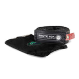 Tow Strap 4 Inch x 30 Foot Grey With Black Ends and Storage Bag OVS