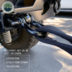 Receiver Hitch D-Ring Receiver Mount Recovery Shackle OVS