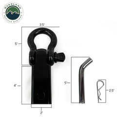 Receiver Hitch D-Ring Receiver Mount Recovery Shackle OVS