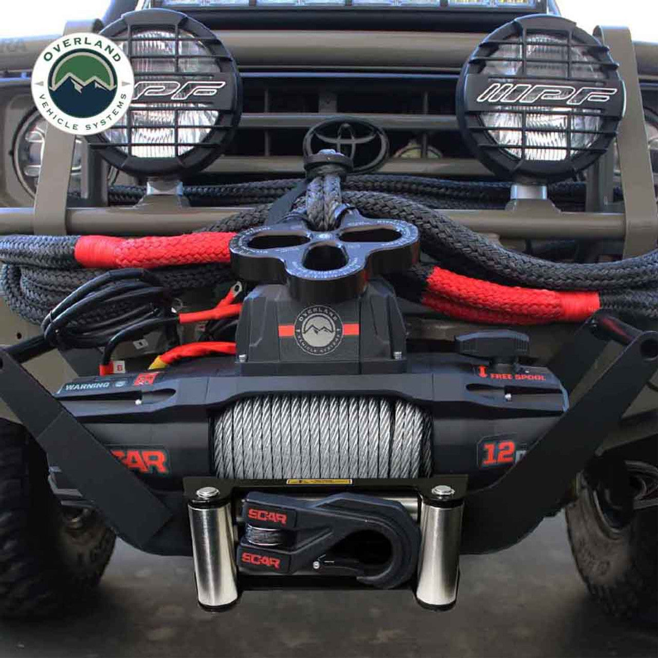 SCAR 12 - 12,000 lb. Winch With Steel Cable and Wireless Remote OVS