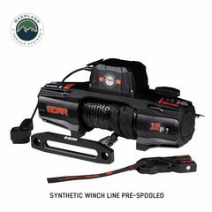 SCAR 12P - 12,000 lb. Winch With Synthetic Rope and Wireless Remote OVS