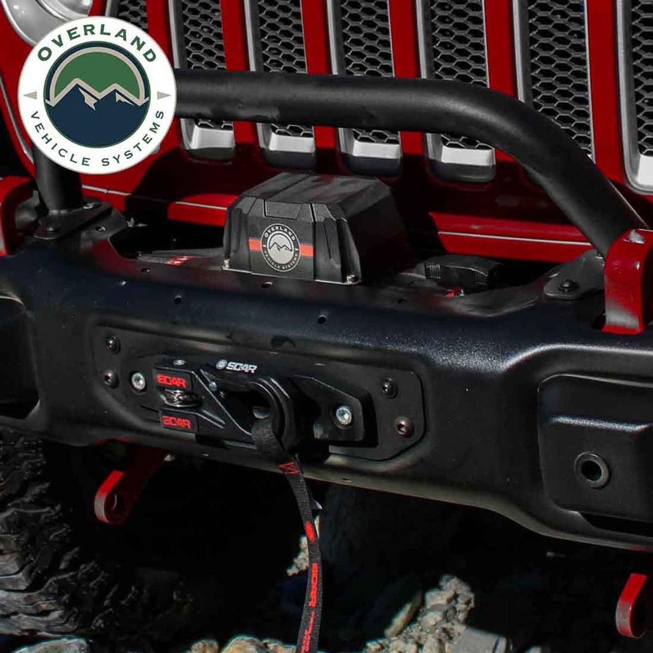 SCAR 12P - 12,000 lb. Winch With Synthetic Rope and Wireless Remote OVS