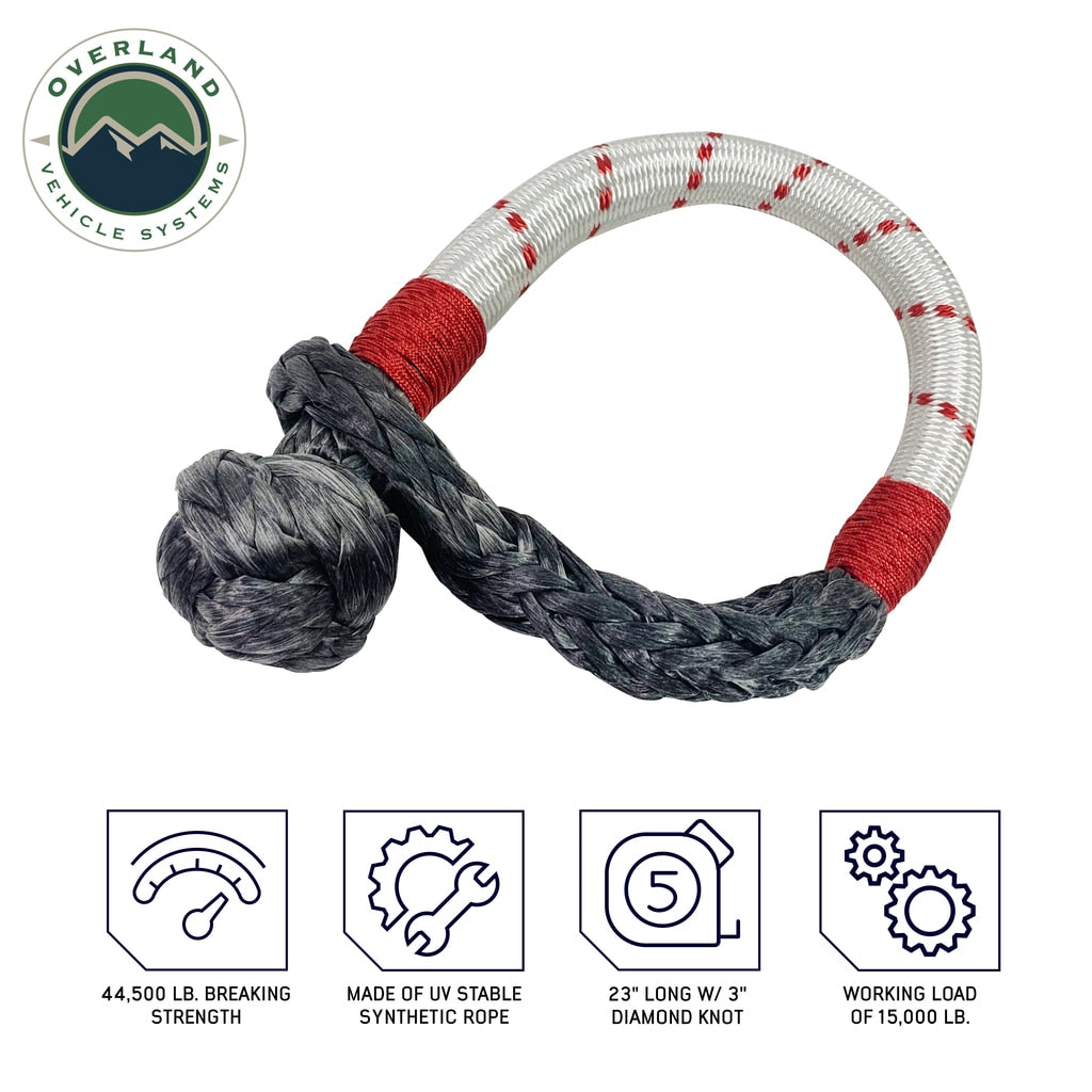 Soft Shackle Recovery 41,000 lb. With Loop & Abrasive Sleeve OVS