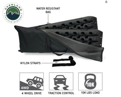 Recovery Ramps for 4WDs Gray/Black Universal + Storage Bag OVS