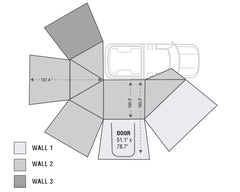 Nomadic Awning 270 Awning with Walls Passenger OVS