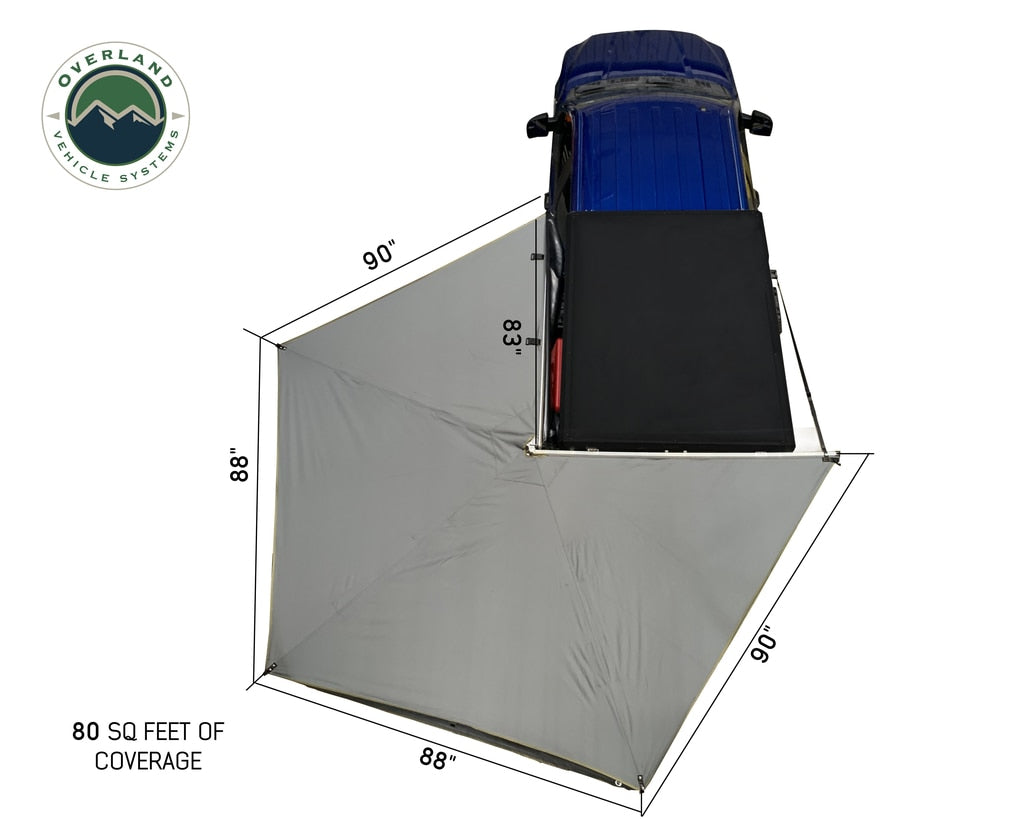 270 Degree Awning Free Standing - Nomadic 270 LT - Dark Gray OVS