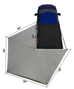 Freestanding 270 LT Degree Awnings With Walls Driver Side OVS
