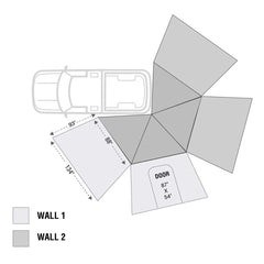 Freestanding 270 LT Degree Awnings With Walls Driver Side OVS