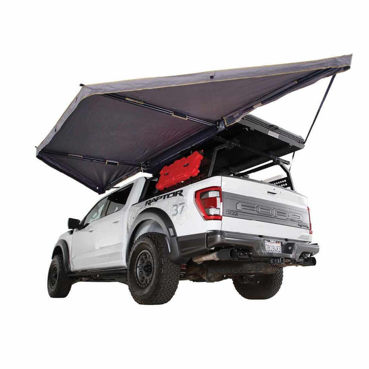 HD Nomadic 180 LTE - Awning, Grey Body, Green Trim & Black Travel Cover