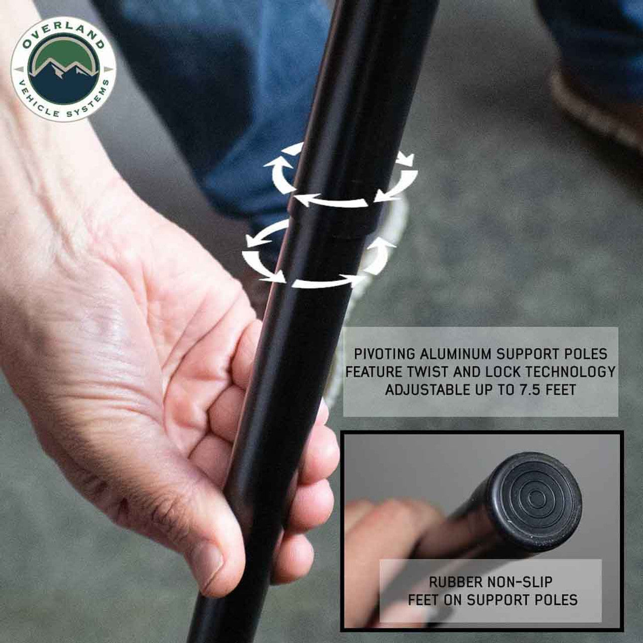 HD Nomadic 180 LTE - Awning, Grey Body, Green Trim and Black Travel Cover OVS