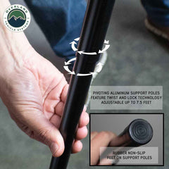 HD Nomadic 180 LTE - Awning, Grey Body, Green Trim and Black Travel Cover OVS