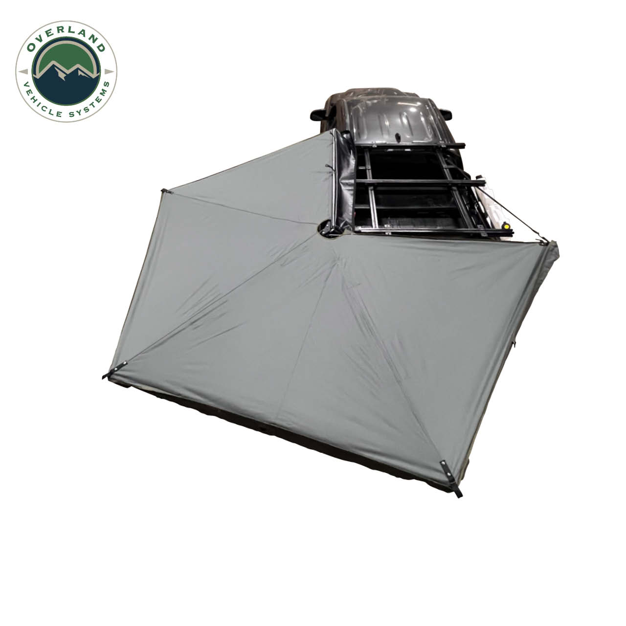 HD Nomadic 270 LTE - Awning, Driver Side, Grey Body, Green Trim W/Black Travel Cover