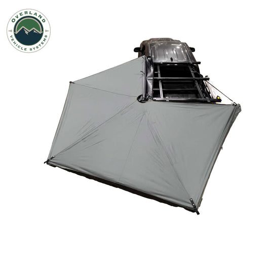 HD Nomadic 270 LTE - Awning, Driver Side, Grey Body, Green Trim W/Black Travel Cover
