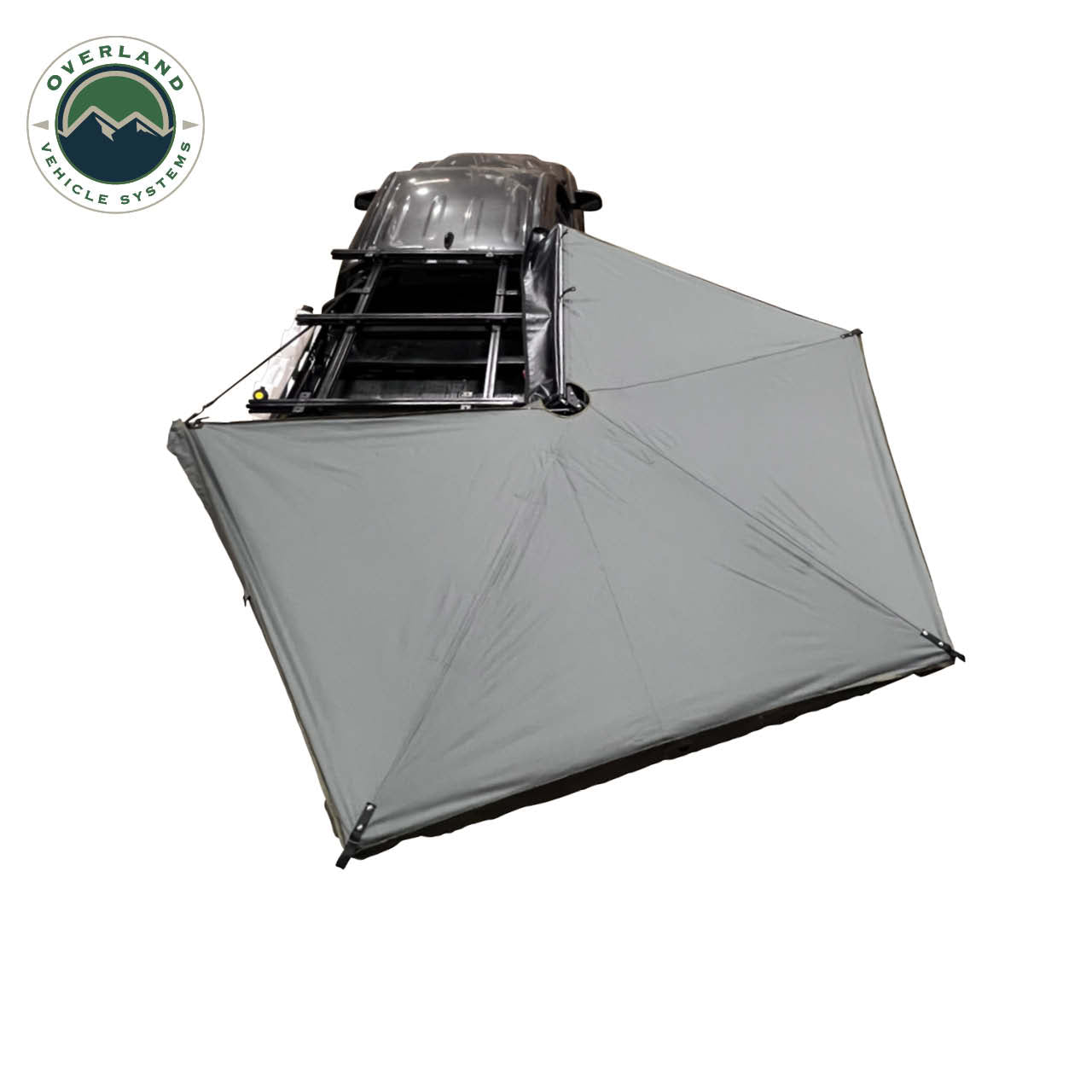 HD Nomadic 270 LTE - Awning, Passenger Side, Grey Body, Green Trim W/Black Travel Cover