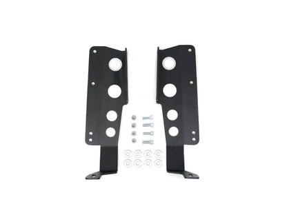 42" Hidden Grille Curved LED Light Bar Mounting Brackets For 2014-2021 Toyota Tundra