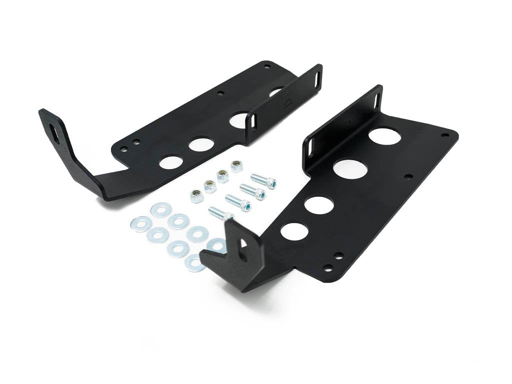 42" Hidden Grille Curved LED Light Bar Mounting Brackets For 2014-2021 Toyota Tundra
