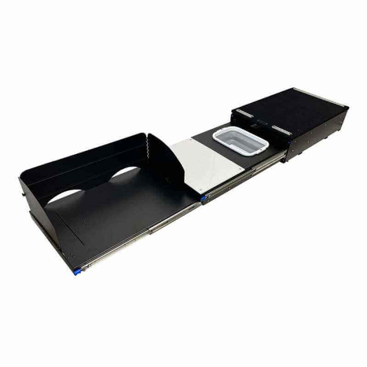 Cargo Box Kitchen With Slide Out Sink, Cooking Shelve and Slide Out Work Station OVS