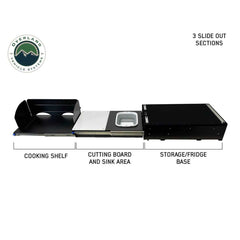Cargo Box Kitchen With Slide Out Sink, Cooking Shelve and Slide Out Work Station OVS