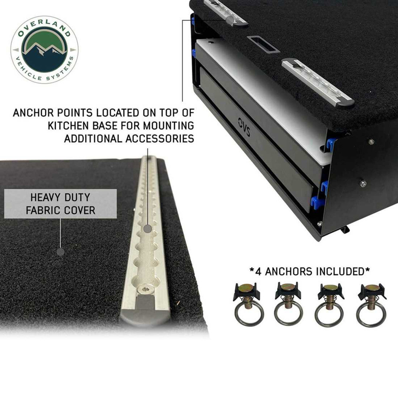 Cargo Box Kitchen With Slide Out Sink, Cooking Shelve and Slide Out Work Station OVS