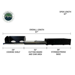 Cargo Box Kitchen With Slide Out Sink, Cooking Shelve and Slide Out Work Station OVS