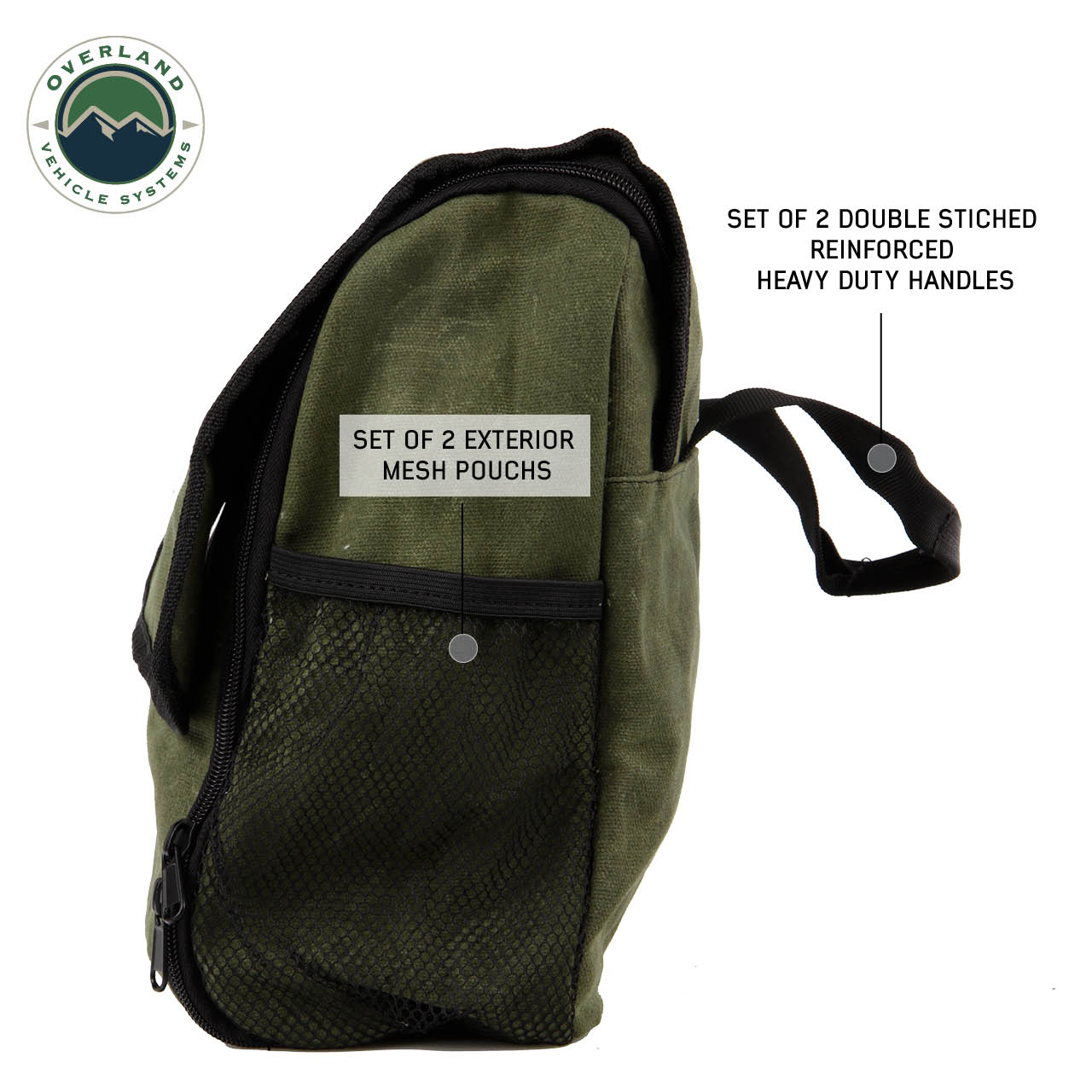 Organize With OVS Wax Canvas Overnight Bag OVS