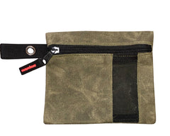 Waxed Canvas - Small Size Utility Bags with Pockets OVS